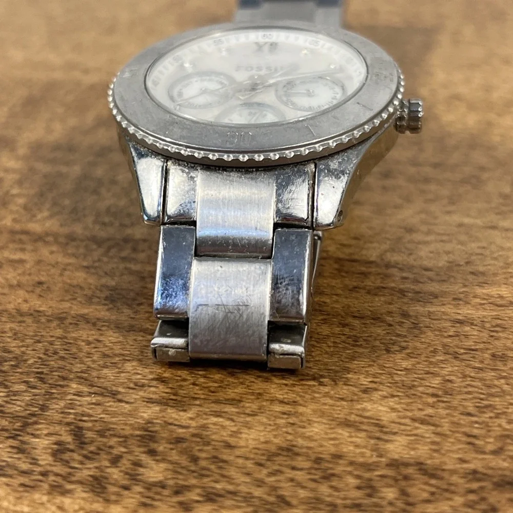 Lot Of 2 Fossil Stella ES3098 & Sydney ES-3069 Women's Stainless Steel Watch Lot